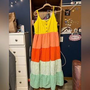 TORRID Color Blocked Dress w/ pockets